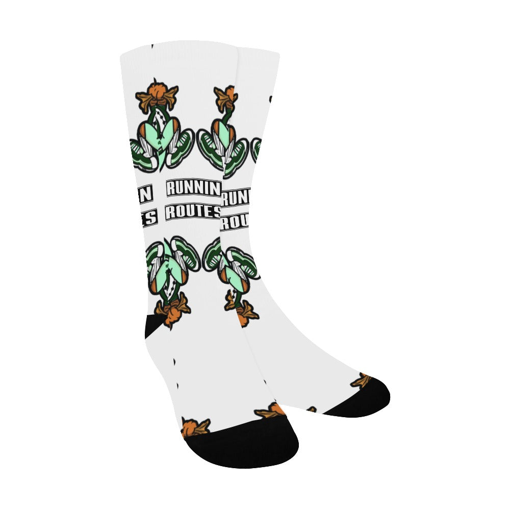 ROUTER white Men's Custom Socks