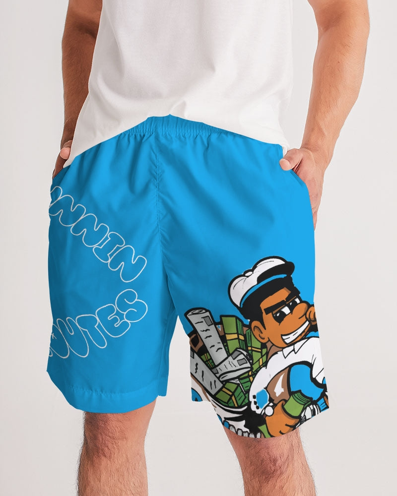 BLUE BG Men's Jogger Shorts