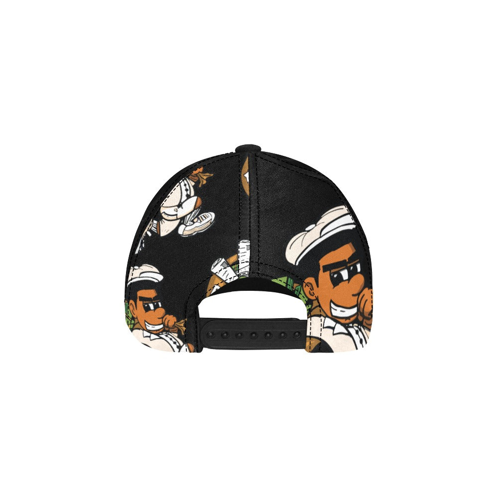 tan All Over Print Dad Cap