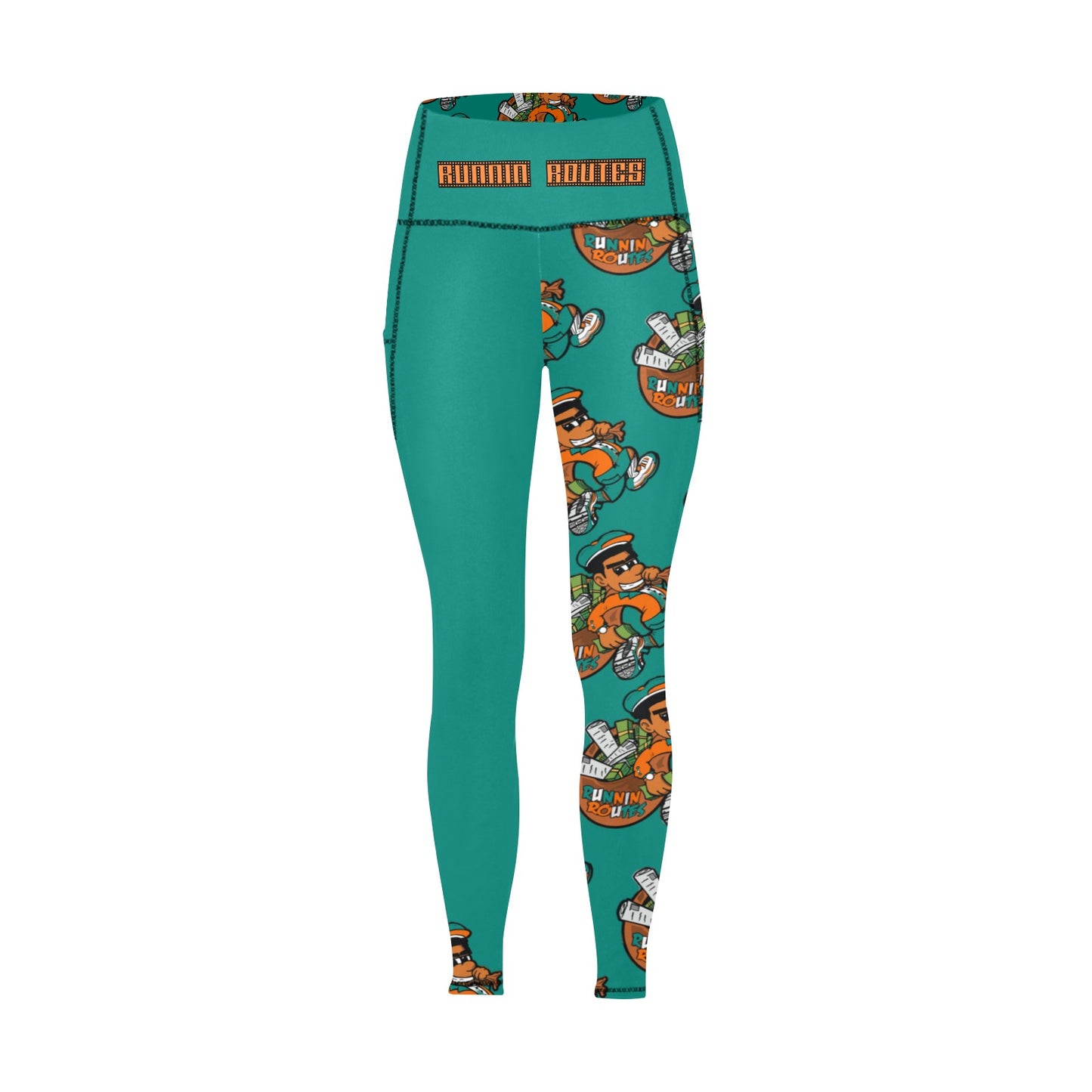 miami All Over Print Leggings with Pockets