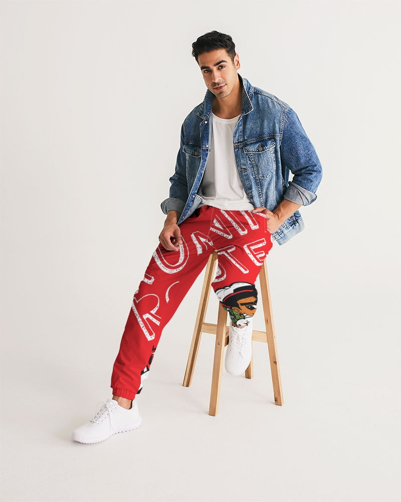 RED BG Men's Track Pants