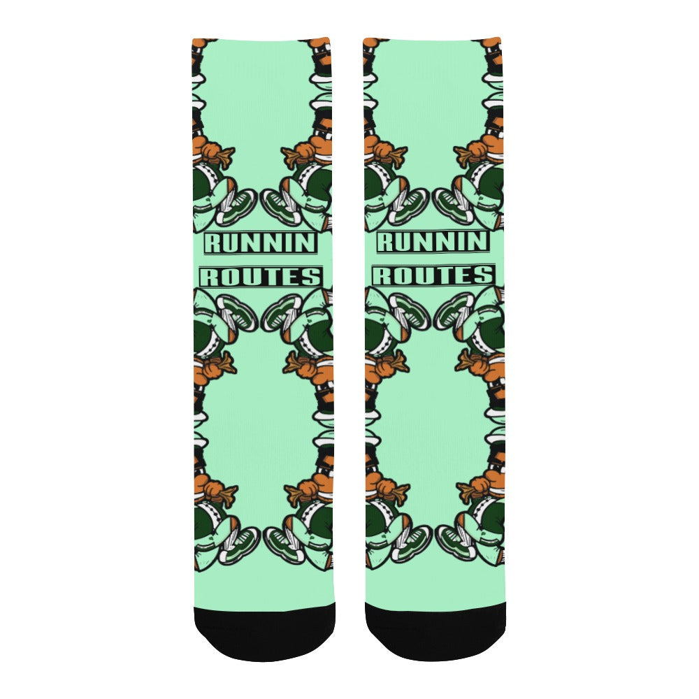 ROUTER mint Men's Custom Socks