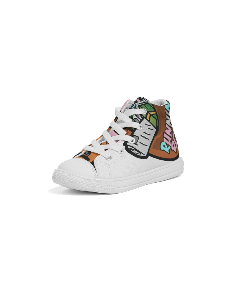 easter Kids Hightop Canvas Shoe