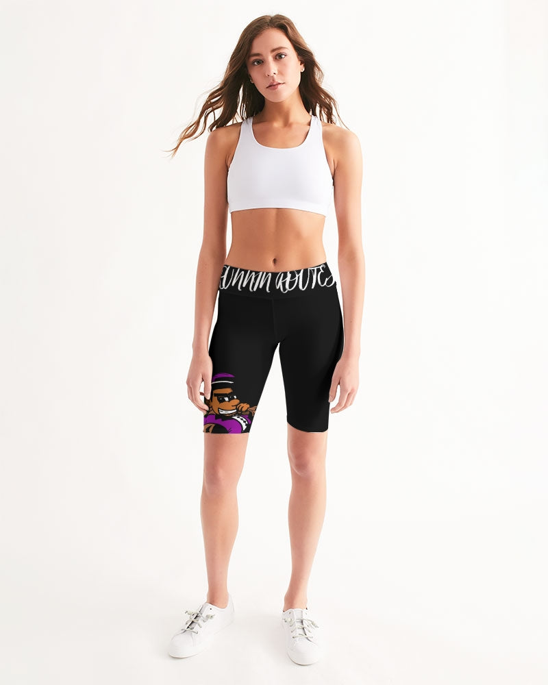 BLK Women's Mid-Rise Bike Shorts