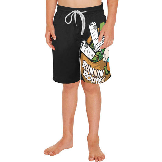 tan Boys' Causal Beach Shorts