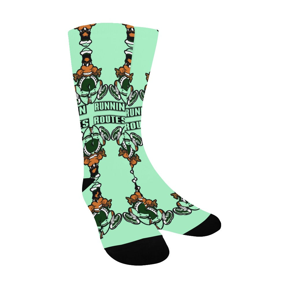 ROUTER mint Men's Custom Socks