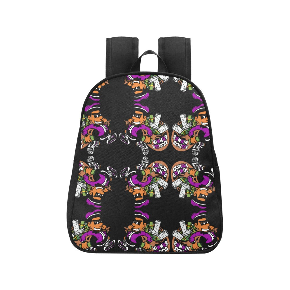 purple Fabric School Backpack (small)