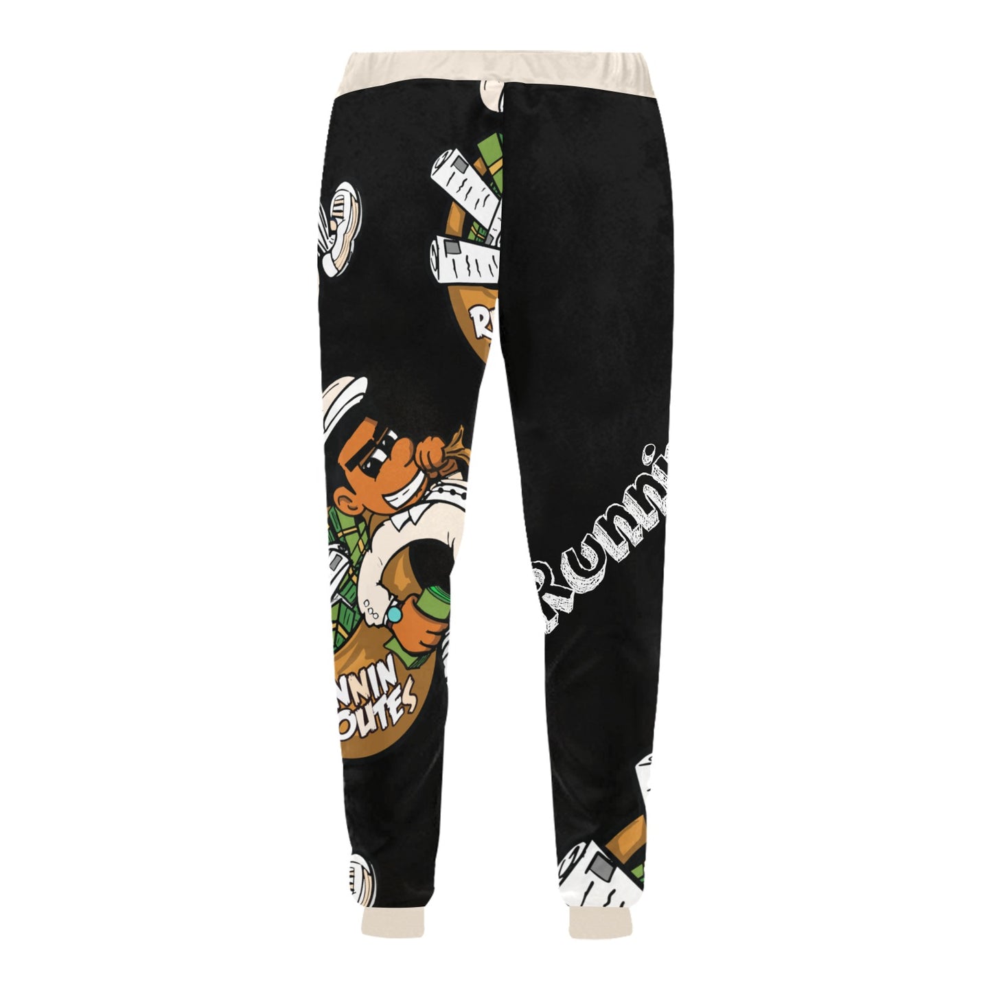 tan Men's All Over Print Sweatpants