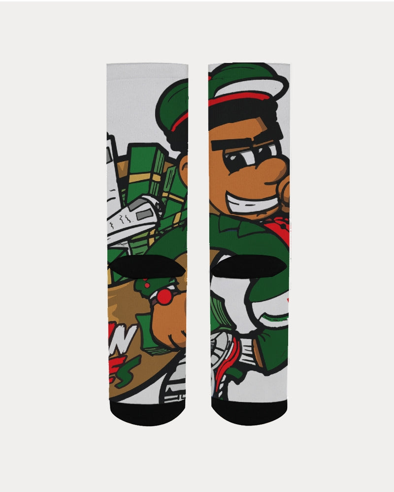 green and red Men's Socks