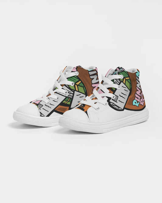 easter Kids Hightop Canvas Shoe