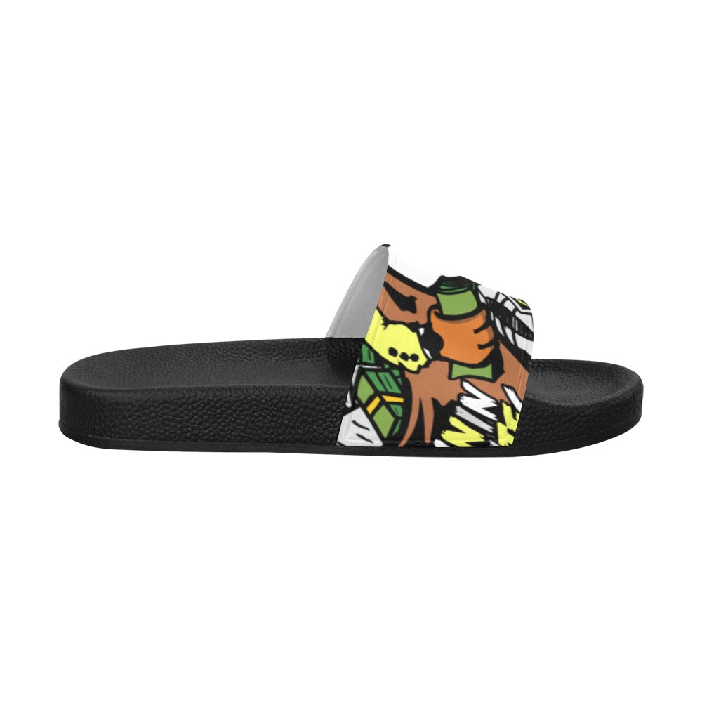 yellow cab Men's Slide Sandals (Model 057)