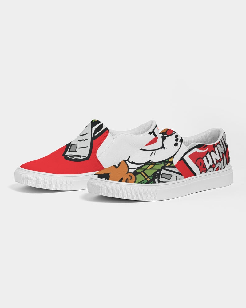 RED BG Men's Slip-On Canvas Shoe