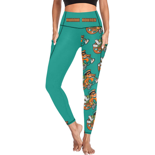 miami All Over Print Leggings with Pockets