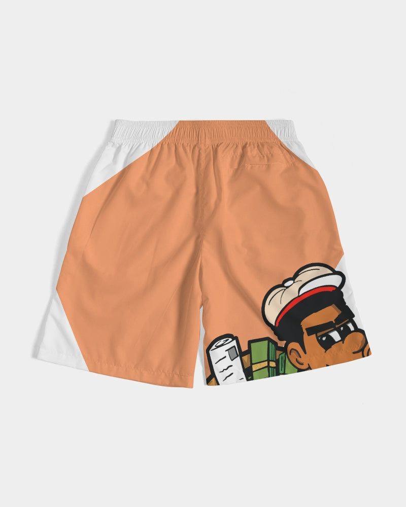 orange Men's Jogger Shorts