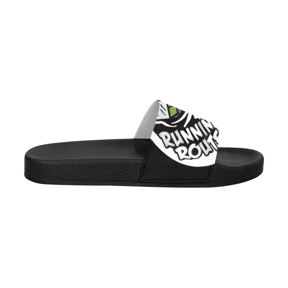 blk n white Men's Slide Sandals (Model 057)