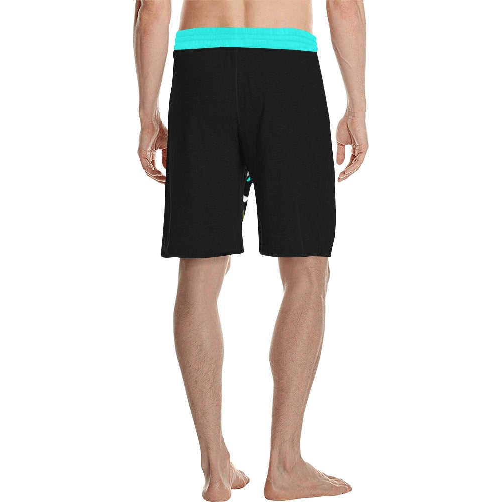 BAHAMA SEA Men's All Over Print Casual Shorts