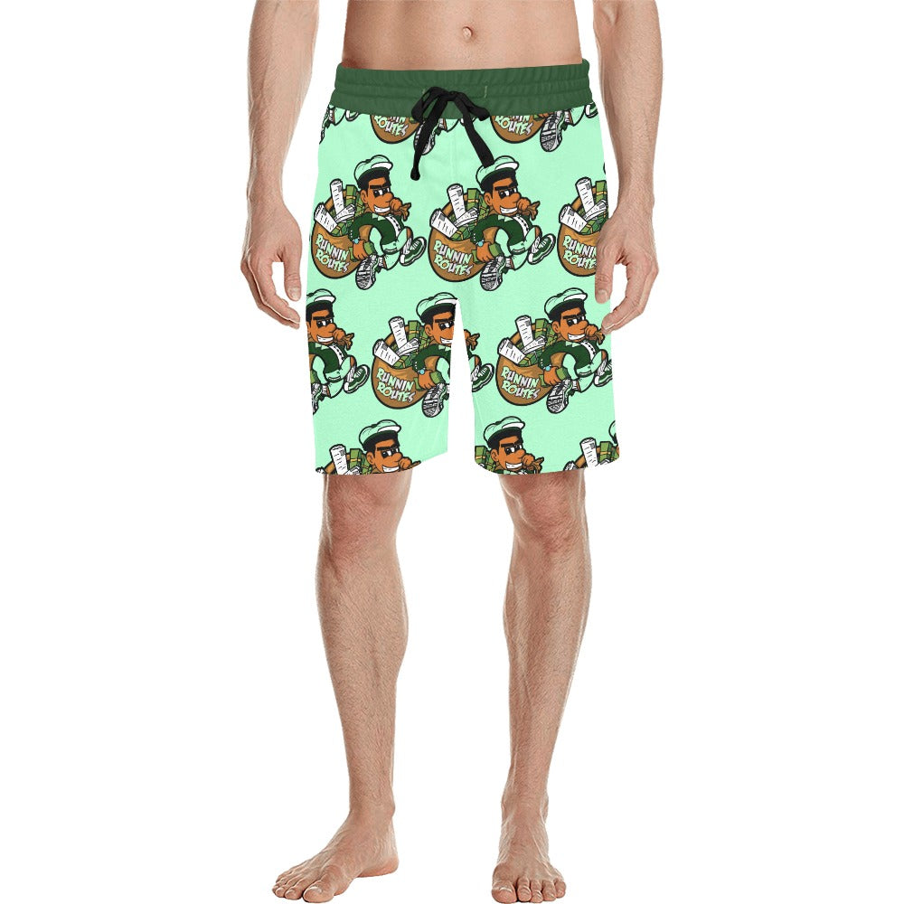 ROUTER Men's All Over Print Casual Shorts