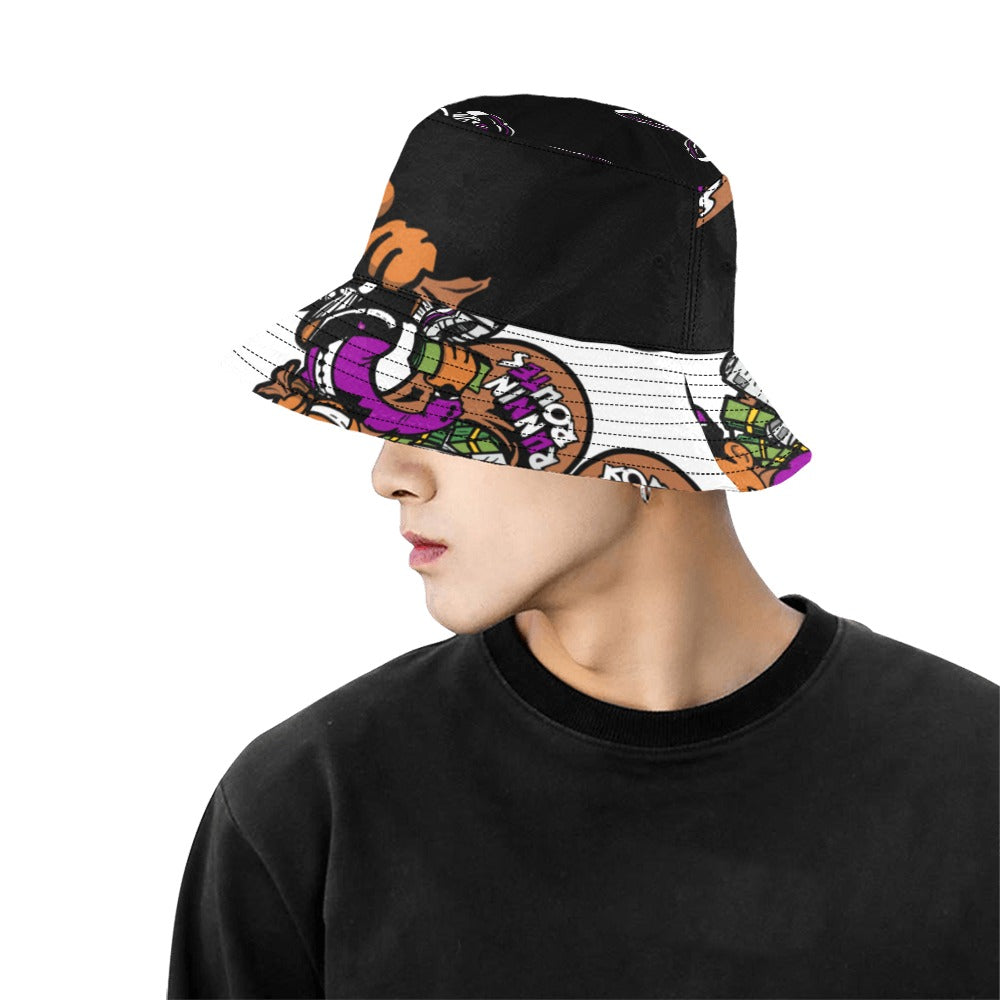 purple All Over Print Bucket Hat for Men