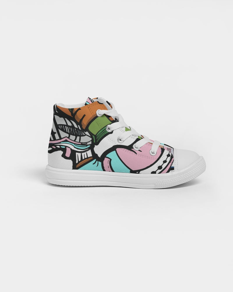 easter Kids Hightop Canvas Shoe