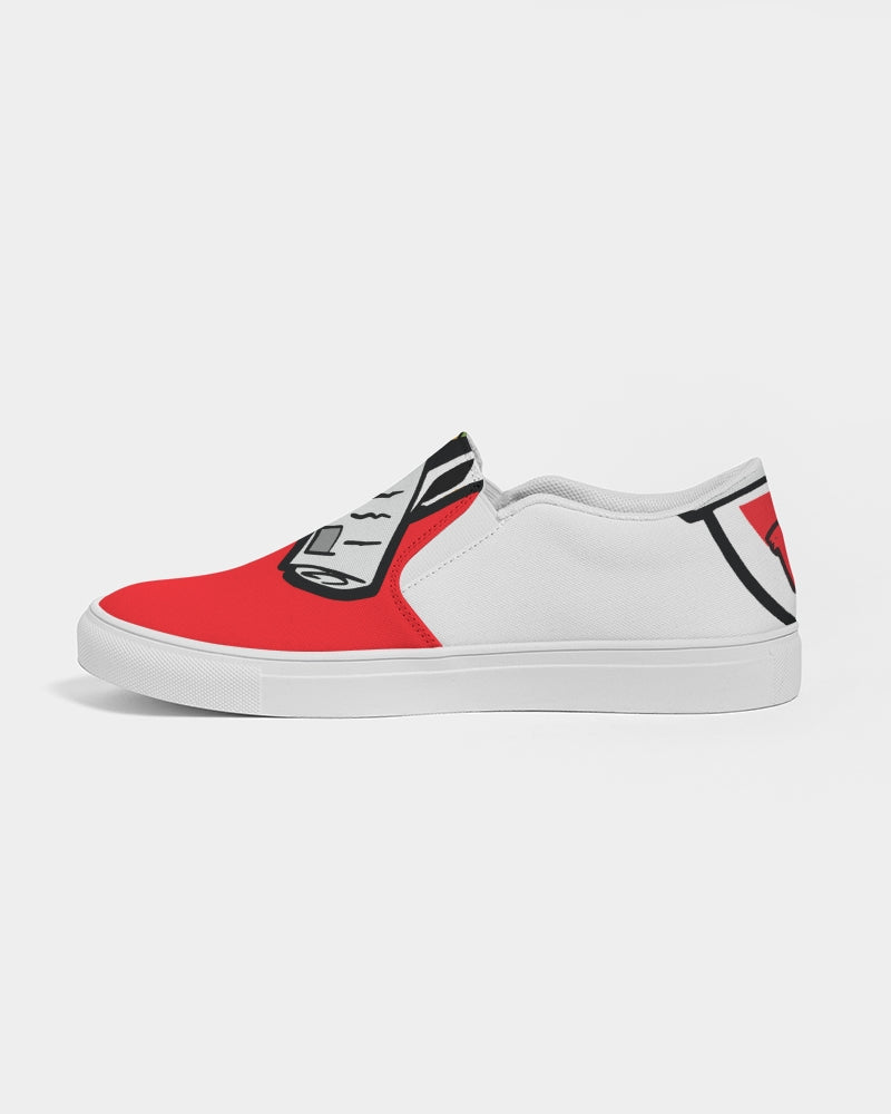 RED BG Men's Slip-On Canvas Shoe