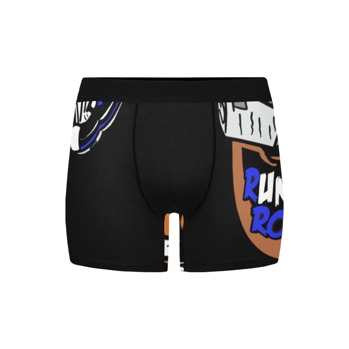 royal blue logo Men's Boxer Briefs with Inner Pocket