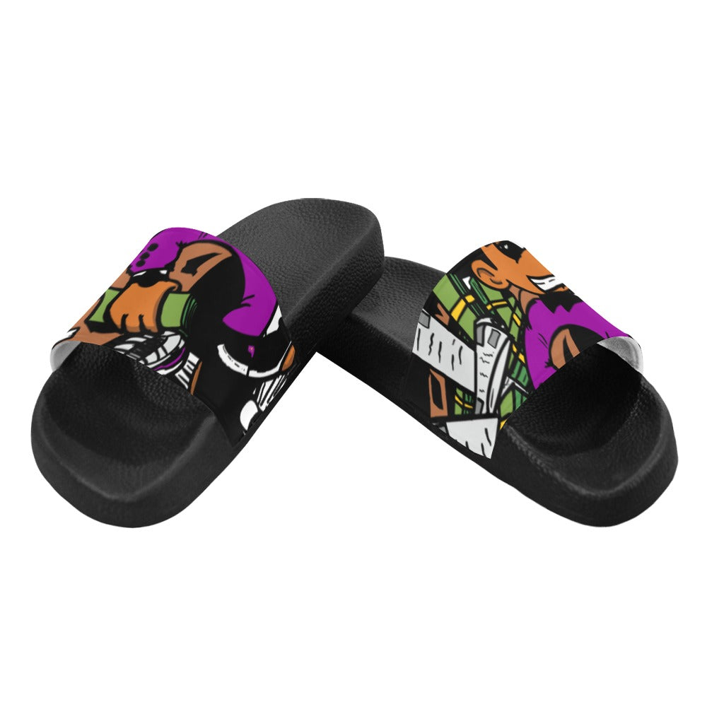 purple (2) Men's Slide Sandals (Model 057)