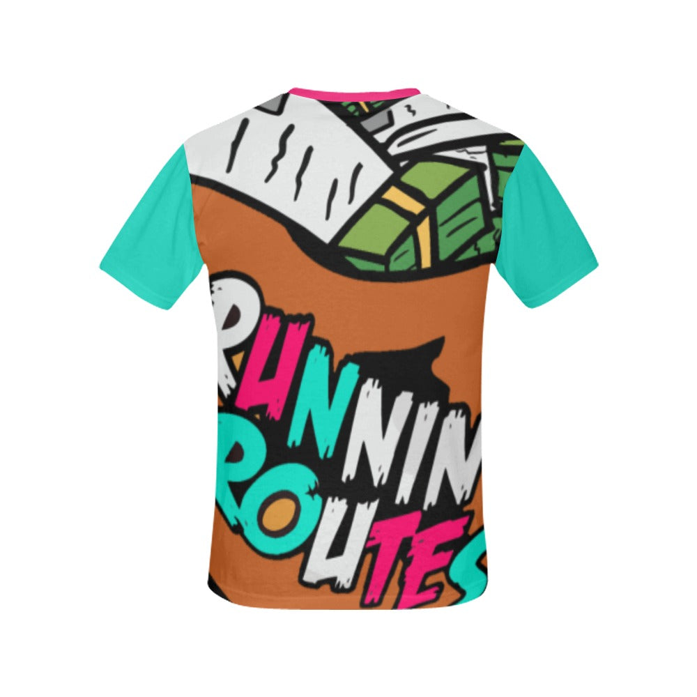 pink and mint female tee