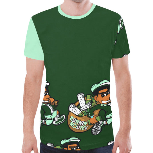 ROUTER mint New All Over Print T-shirt for Men