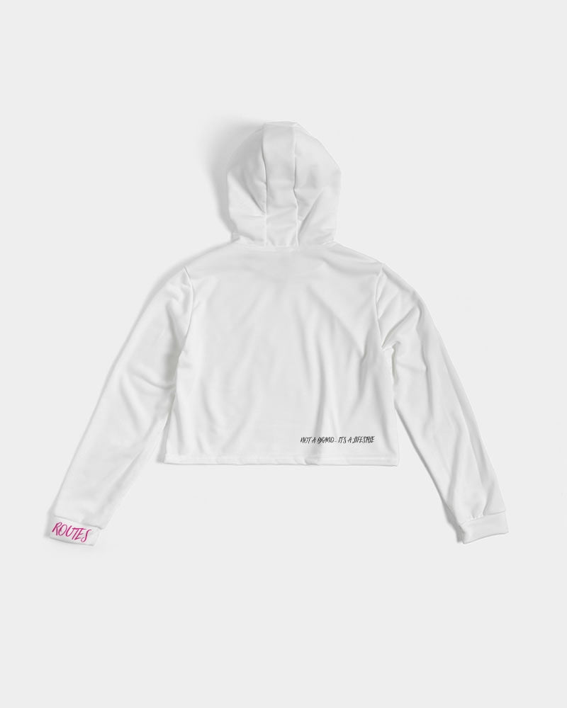 pink Women's Cropped Hoodie