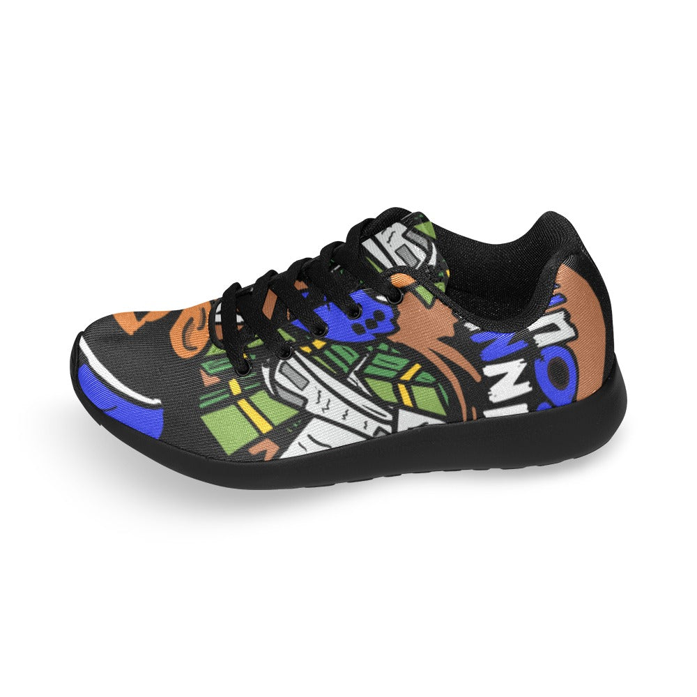 royal blue logo Kid's Running Shoes