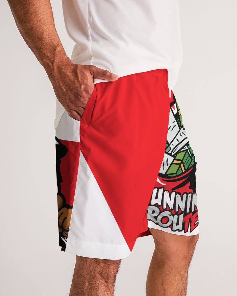 RED BG Men's Jogger Shorts