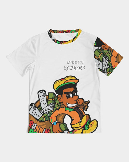 orange and yellow Kids Tee