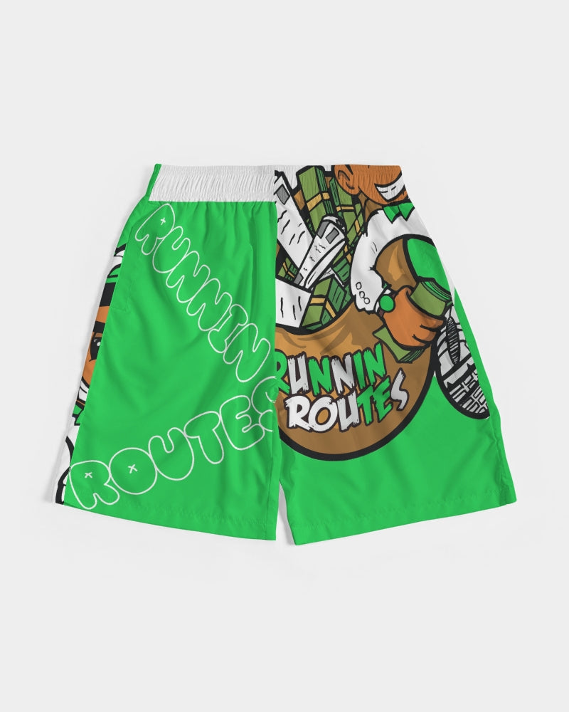 green bg Men's Jogger Shorts