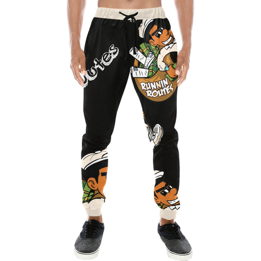 tan Men's All Over Print Sweatpants