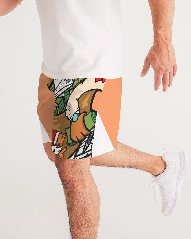 orange Men's Jogger Shorts