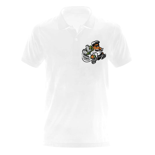 blk n white Men's Polo Shirt