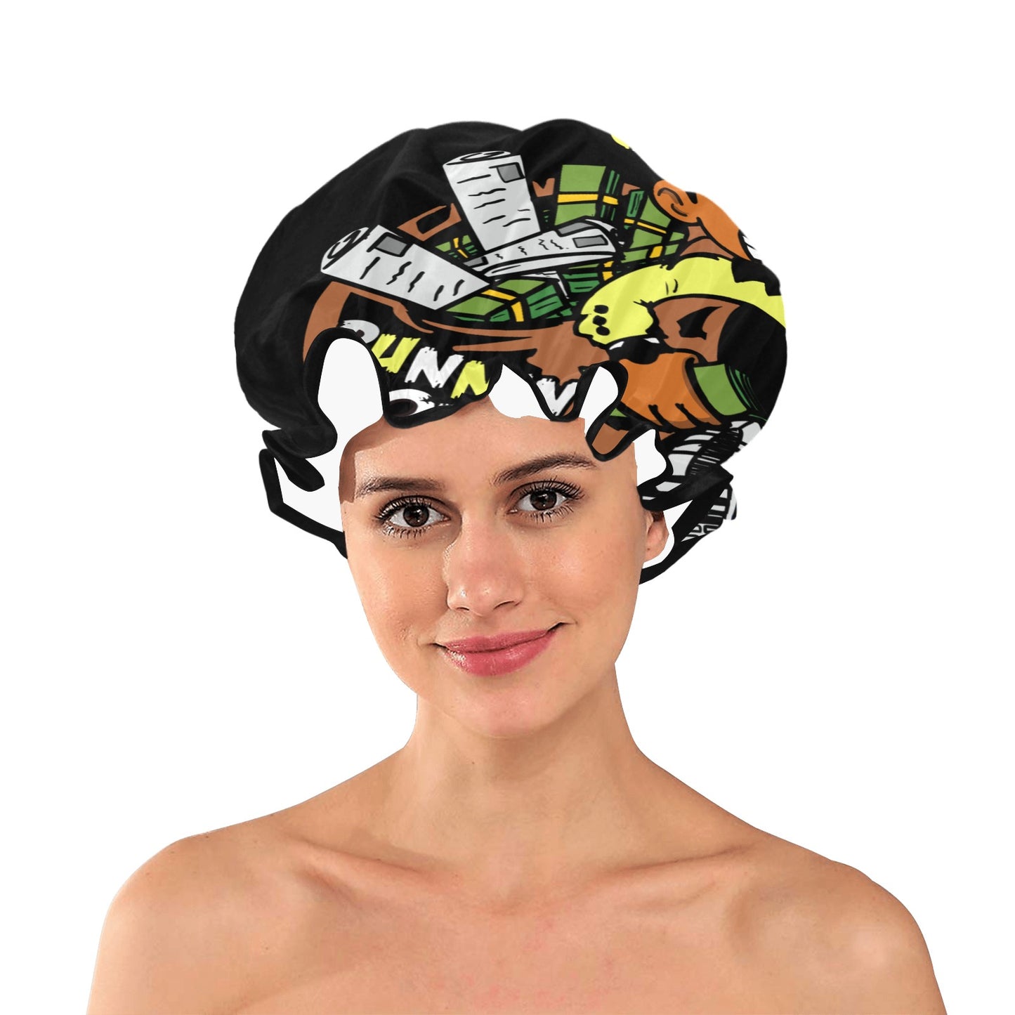 yellow cab Shower Cap