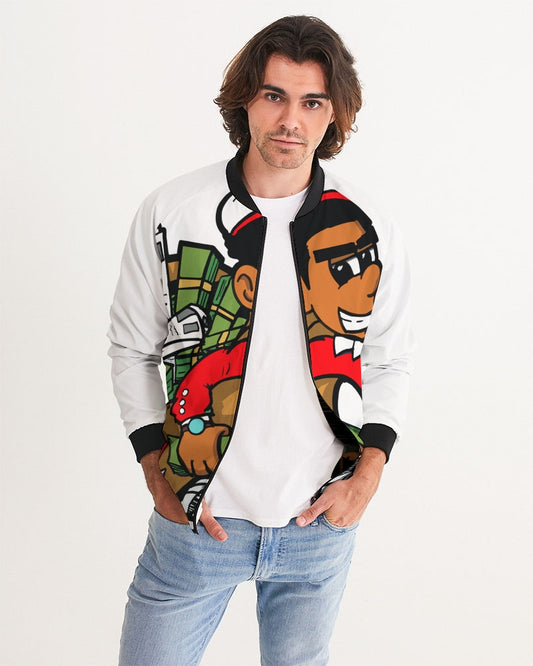 red n white Men's Bomber Jacket