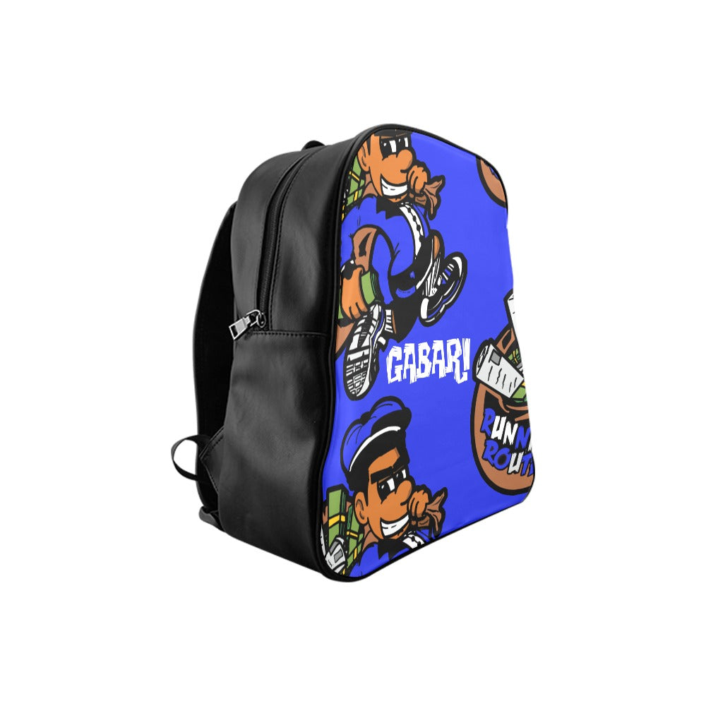 royal blue logo School Backpack