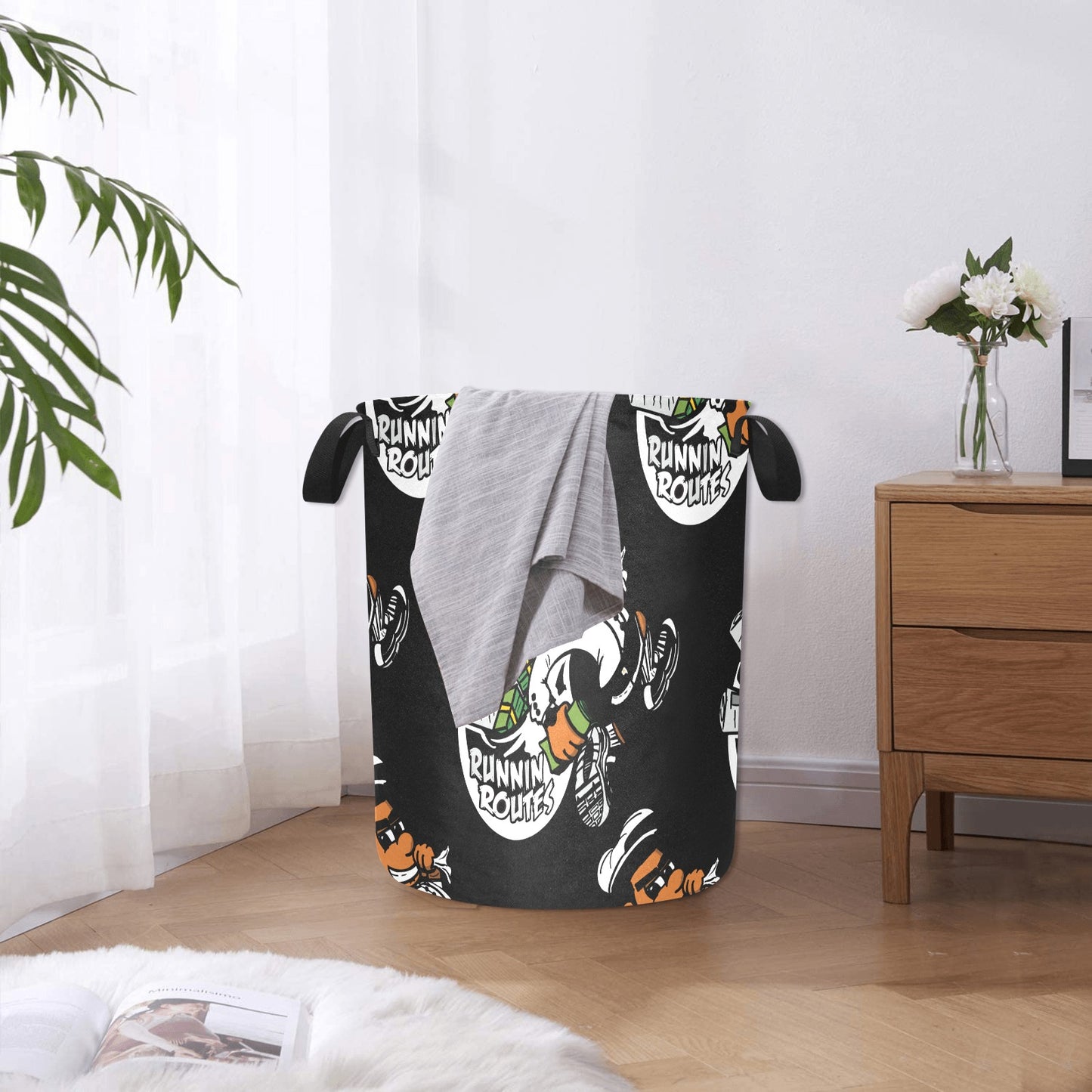 blk n white Laundry Bag (Large)