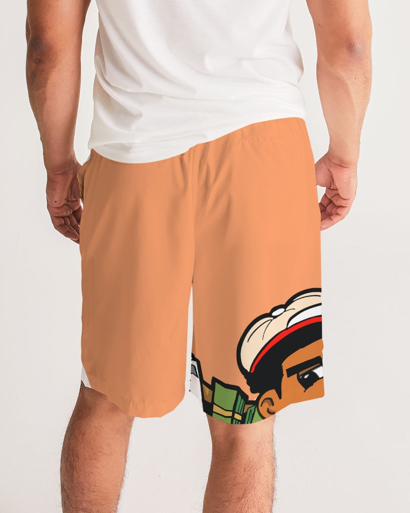 orange Men's Jogger Shorts