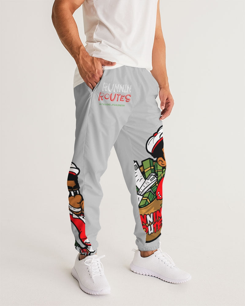 GREY BG Men's Track Pants