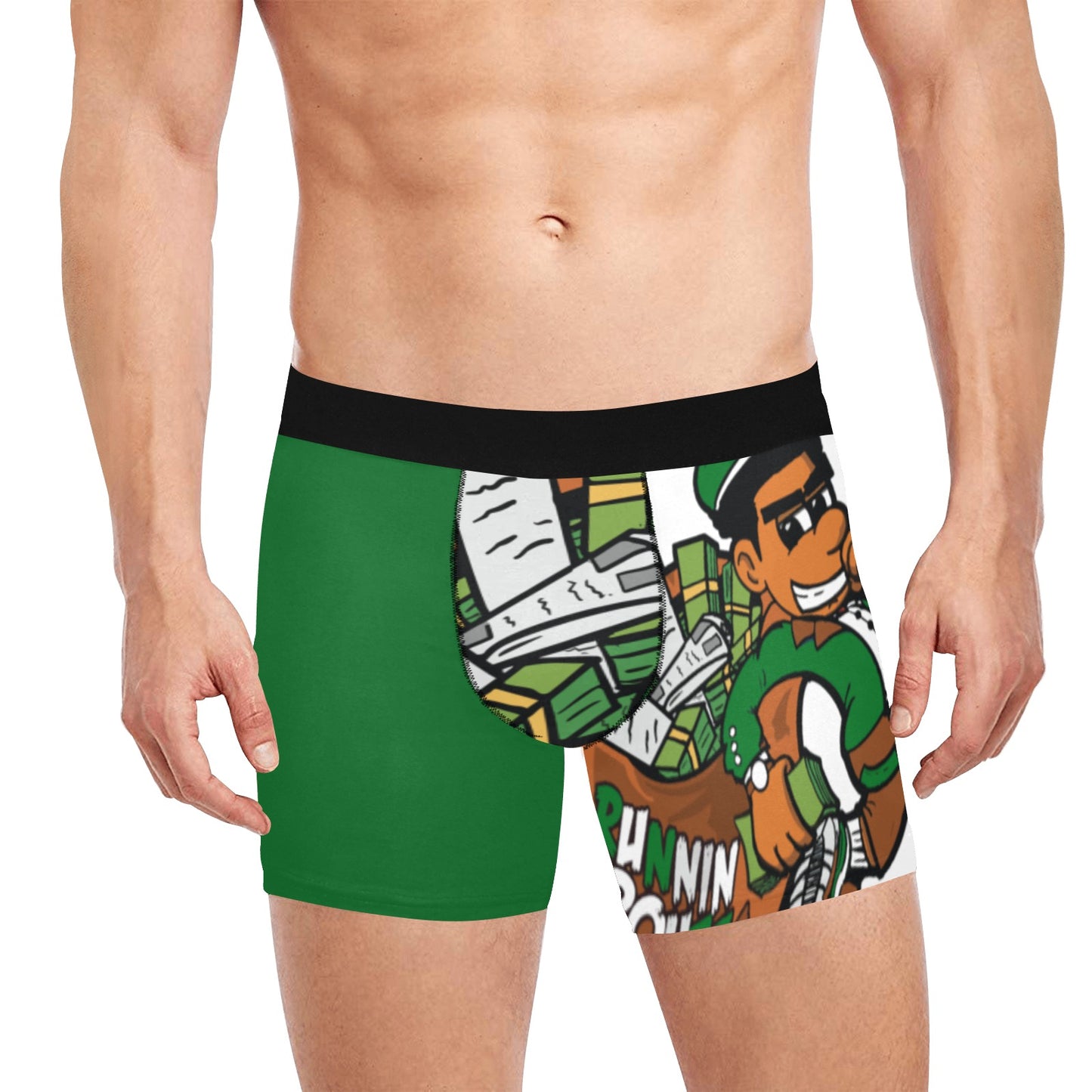 army Men's Boxer Briefs with Inner Pocket