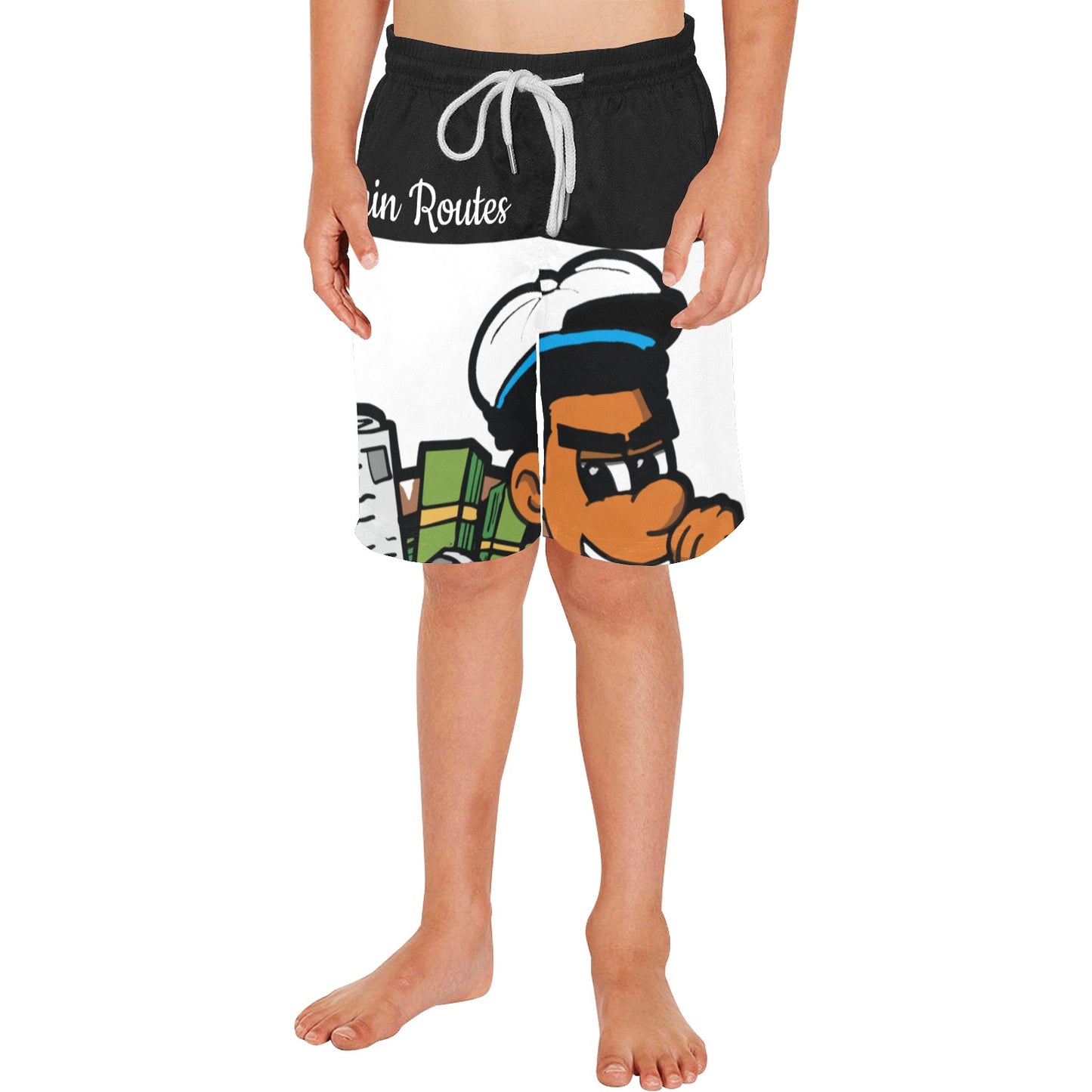 turq Boys' Causal Beach Shorts