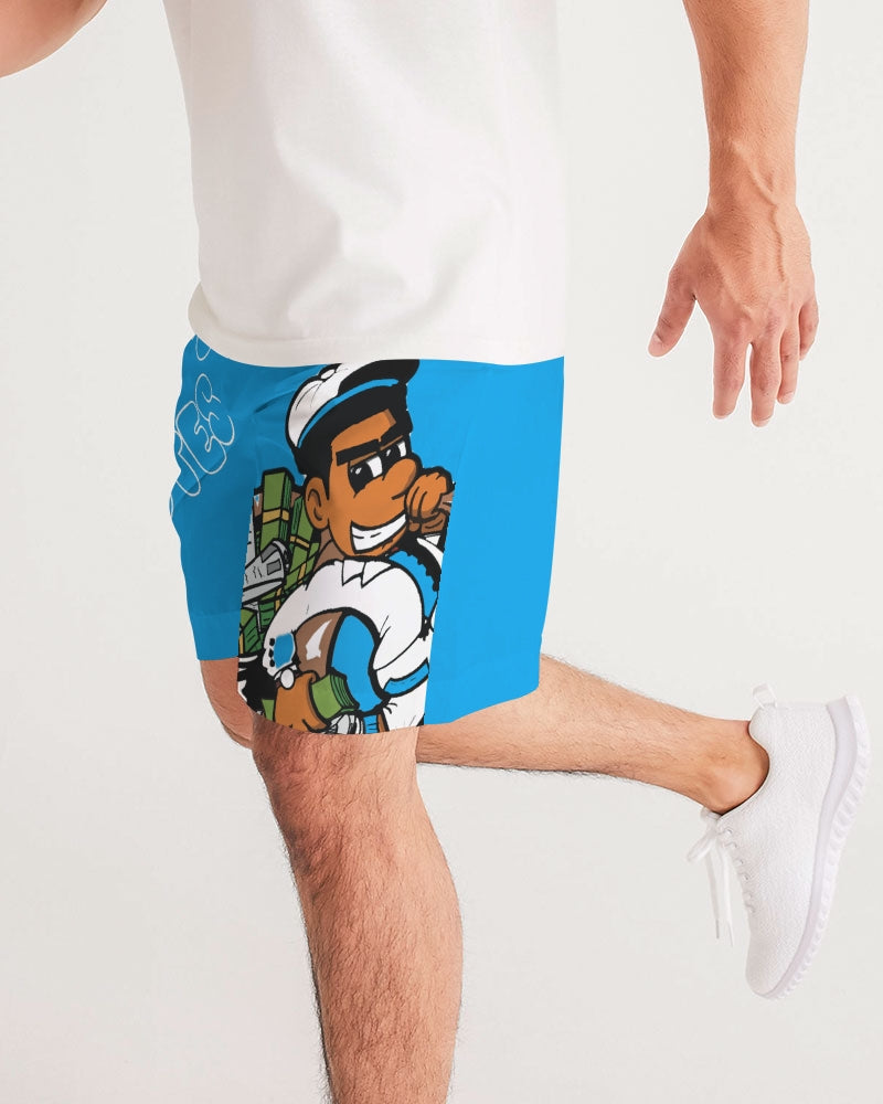 BLUE BG Men's Jogger Shorts