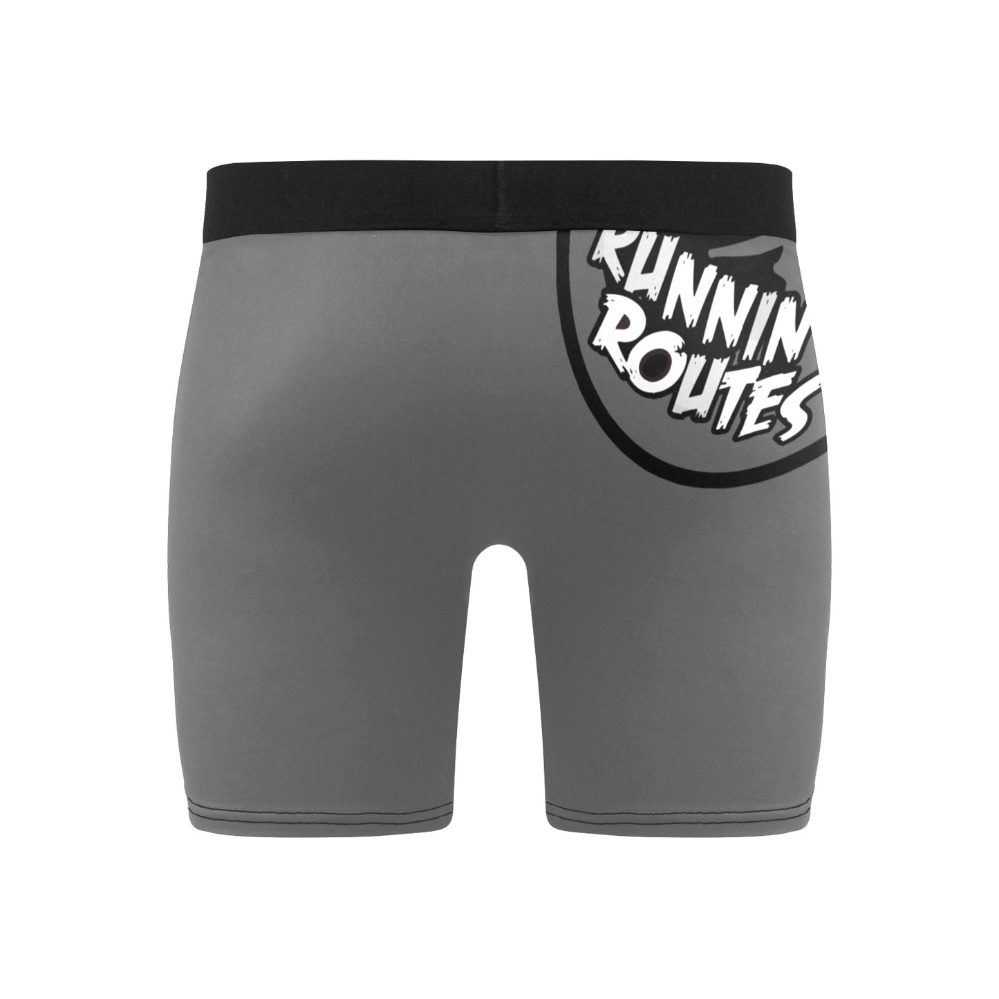 gray and white Men's Long Leg Boxer Briefs