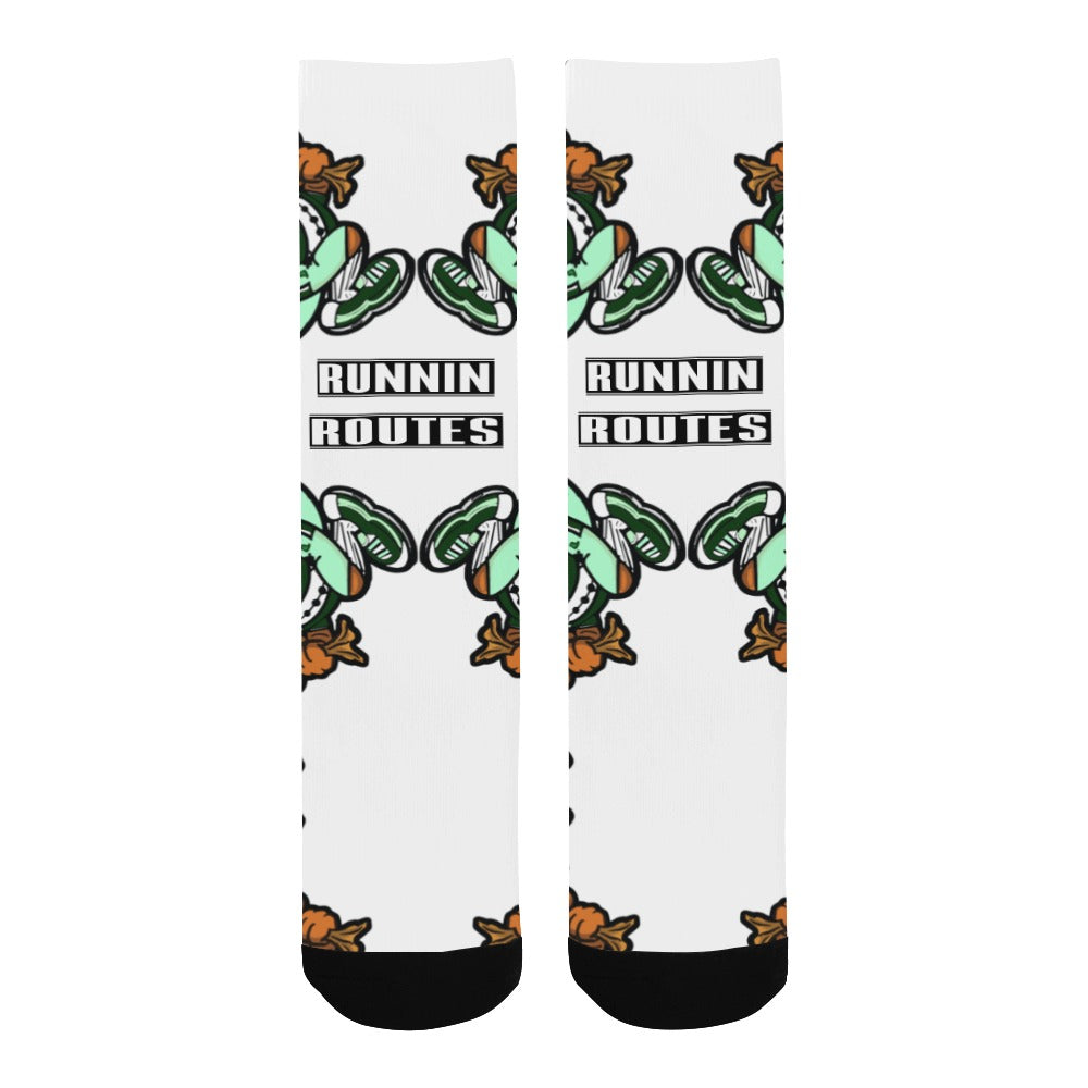 ROUTER white Men's Custom Socks