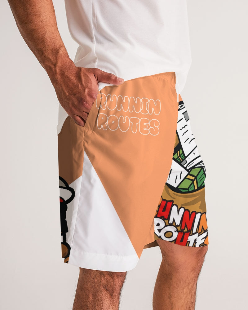 orange Men's Jogger Shorts