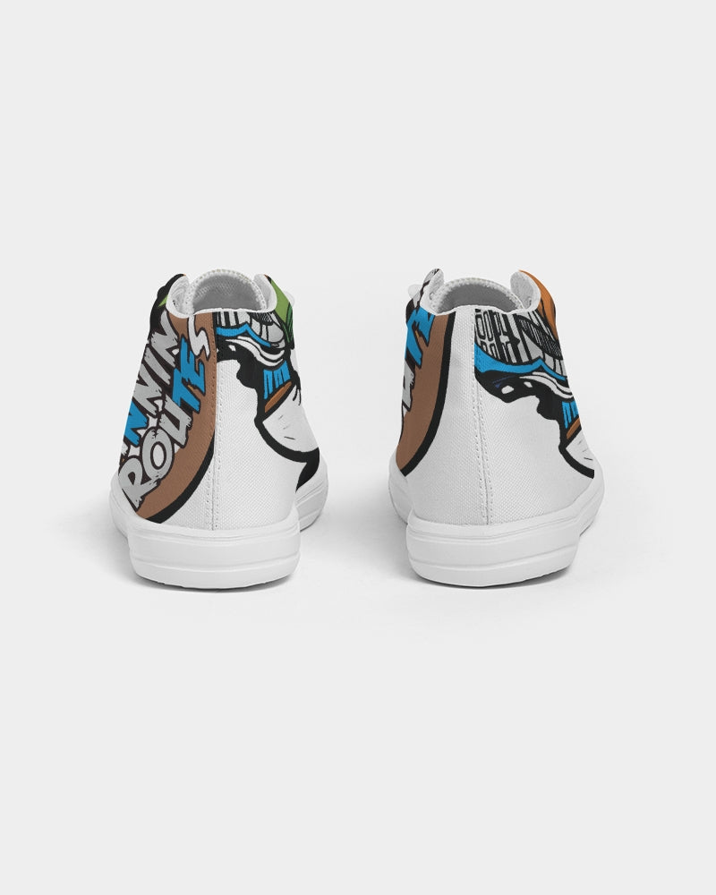 LIGHT BLUE Kids Hightop Canvas Shoe